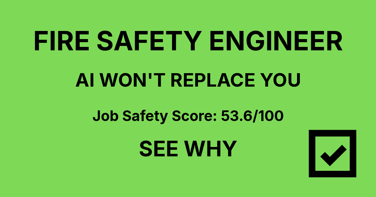 Will AI Replace Fire Safety Engineer / Fire Engineer — Chartered Jobs ...